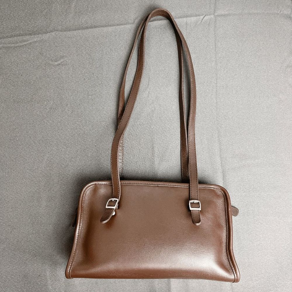 Coach Vintage  Brown Swing Zip Shoulder bag Retro purse 9051 - Picture 3 of 9